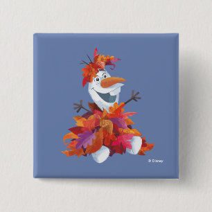 Frozen 2   Olaf - Stir Up Some Fun! 2 Inch Square Button
