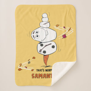 Frozen 2   Olaf "That's Normal… Samantha?" Sherpa Blanket