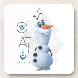 Frozen 2: Olaf With Stylized Name Graphic Coaster