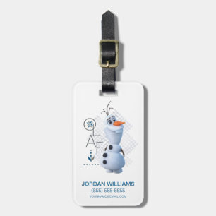Frozen 2: Olaf With Stylized Name Graphic Luggage Tag