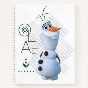 Frozen 2: Olaf With Stylized Name Graphic Notebook