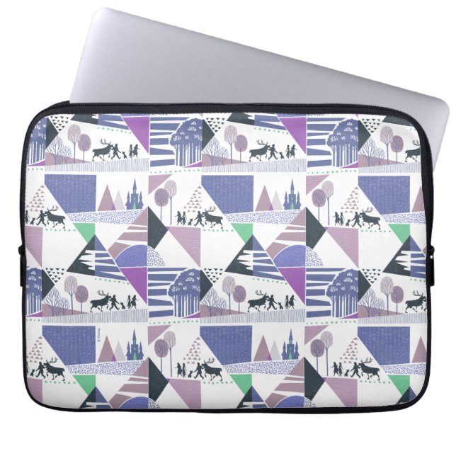 Frozen 2 | Seek the Truth Character Pattern Laptop Sleeve (Front)