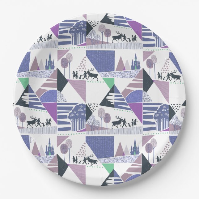 Frozen 2 | Seek the Truth Character Pattern Paper Plate (Front)