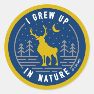 Frozen 2   Sven - I Grew Up in Nature Classic Round Sticker