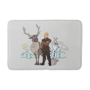 Frozen 2   Sven, Kristoff & Olaf Bath Mat
