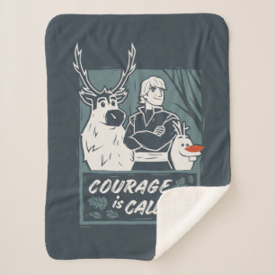 Frozen 2: Sven, Kristoff, & Olaf   Courage Sherpa Blanket