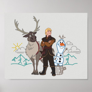 Frozen 2   Sven, Kristoff & Olaf Poster