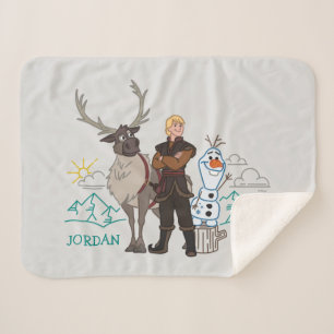 Frozen 2   Sven, Kristoff & Olaf Sherpa Blanket