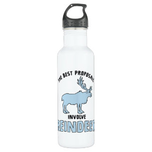 Frozen 2   "The Best Proposals Involve Reindeer" 710 Ml Water Bottle