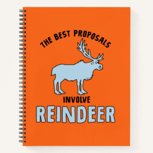 Frozen 2   "The Best Proposals Involve Reindeer" Notebook
