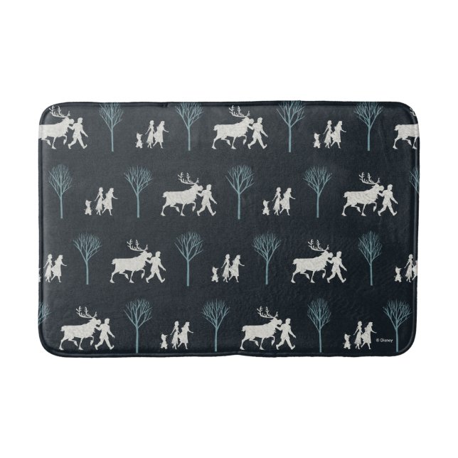 Frozen 2: Walking Through Birch Trees Pattern Bath Mat (Front)
