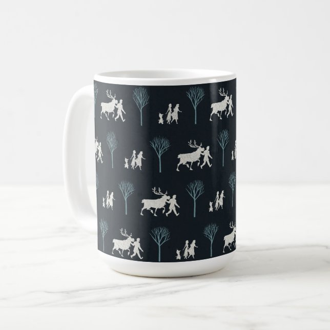 Frozen 2: Walking Through Birch Trees Pattern Coffee Mug (Front Left)