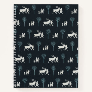 Frozen 2: Walking Through Birch Trees Pattern Notebook