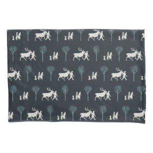 Frozen 2: Walking Through Birch Trees Pattern Pillowcase