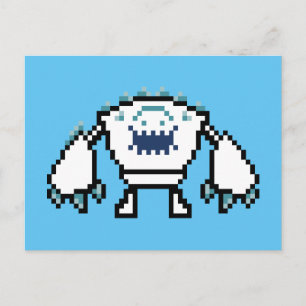 Frozen   8-Bit Marshmallow Postcard