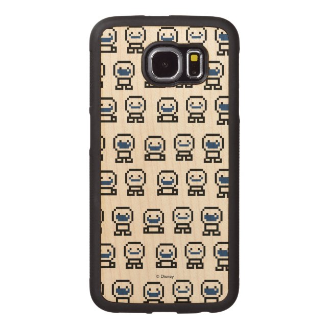 Frozen | 8-Bit Snowgies Carved Wood Samsung Galaxy S6 Case (Back)