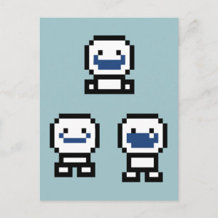 Frozen 8-Bit Snowgies Postcard