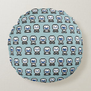 Frozen   8-Bit Snowgies Round Pillow