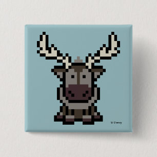 Frozen 8-Bit Sven 2 Inch Square Button