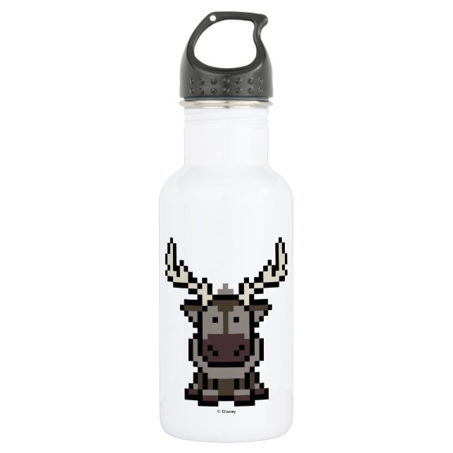 Frozen | 8-Bit Sven 532 Ml Water Bottle (Front)