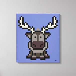 Frozen   8-Bit Sven Canvas Print