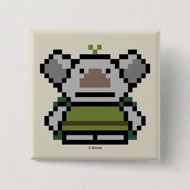 Frozen | 8-Bit Troll 2 Inch Square Button (Front)