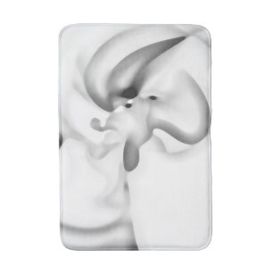Frozen: Abstract Grey, White & Black Bath Mat