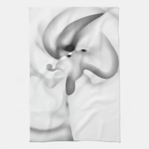 Frozen: Abstract Grey, White & Black Kitchen Towel
