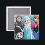 Frozen | Anna, Elsa, Kristoff and Olaf Magnet<br><div class="desc">Bring the magic of Frozen to any space with this Anna, Elsa, Kristoff, and Olaf magnet! Featuring the beloved characters in a whimsical winter scene, this charming design captures the spirit of Arendelle with cool blue hues and delicate snowflakes. Perfect for decorating fridges, lockers, or magnetic boards, this collectable magnet...</div>