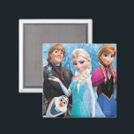 Frozen | Anna, Elsa, Kristoff and Olaf Magnet<br><div class="desc">Bring the magic of Frozen to any space with this Anna, Elsa, Kristoff, and Olaf magnet! Featuring the beloved characters in a whimsical winter scene, this charming design captures the spirit of Arendelle with cool blue hues and delicate snowflakes. Perfect for decorating fridges, lockers, or magnetic boards, this collectable magnet...</div>