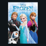 Frozen | Anna, Elsa, Kristoff and Olaf Poster<br><div class="desc">Check out this new Frozen Group Shot! Personalize your own Frozen merchandise on Zazzle.com! Click the Customize button to insert your own name or text to make a unique product. Try adding text using various fonts & view a preview of your design! Zazzle's easy to customize products have no minimum...</div>