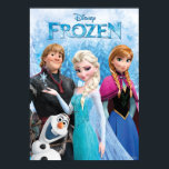 Frozen | Anna, Elsa, Kristoff and Olaf Poster<br><div class="desc">Check out this new Frozen Group Shot! Personalize your own Frozen merchandise on Zazzle.com! Click the Customize button to insert your own name or text to make a unique product. Try adding text using various fonts & view a preview of your design! Zazzle's easy to customize products have no minimum...</div>