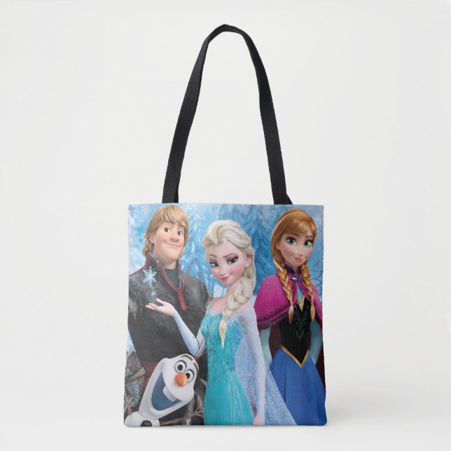 Frozen | Anna, Elsa, Kristoff and Olaf Tote Bag (Front)
