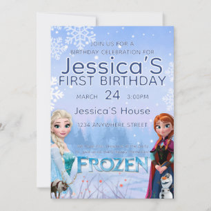 Frozen Birthday Invitation   Winter Princess Party