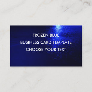 Frozen Blue Standard, 3.5" x 2.0", Standard Matte Business Card