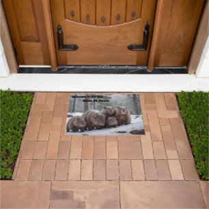 Frozen Burrow: Australian Wombat Family,  Doormat