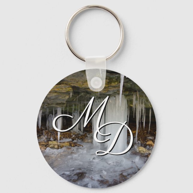 Frozen Cave Keychain (Front)
