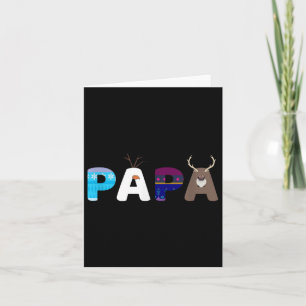Frozen Dad And Mom Birthday Papa Family Party Snow Card