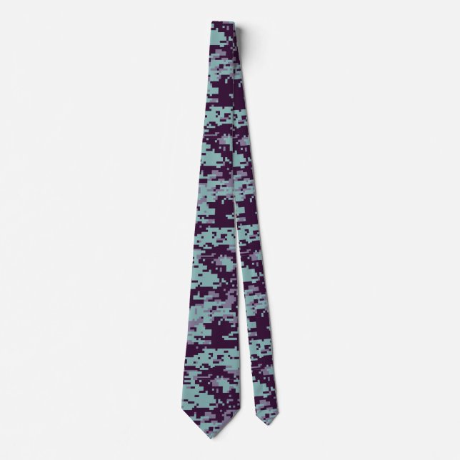 Frozen Digital Camo Pattern Tie (Front)