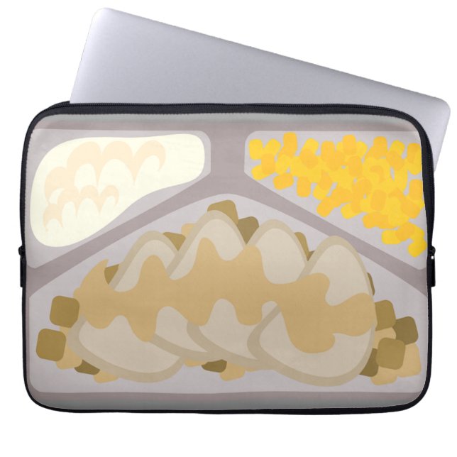 Frozen Dinner Laptop Case (Front)