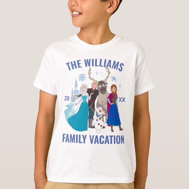 Frozen Disney Family Vacation T-Shirt (Front)