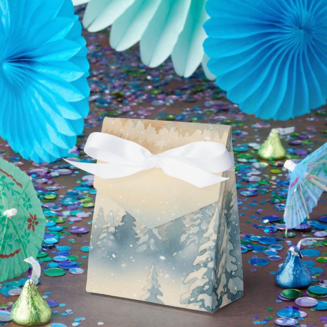 Frozen Dreams Snowy Landscape Favor Box (Party)