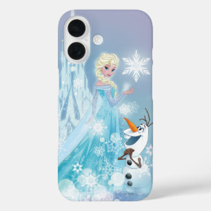 Frozen   Elsa and Olaf - Icy Glow iPhone 16 Case