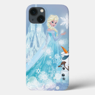 Frozen Elsa and Olaf - Icy Glow iPhone 13 Case