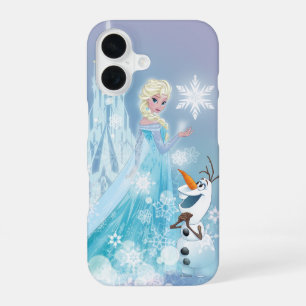 Frozen Elsa and Olaf - Icy Glow iPhone 16 Case