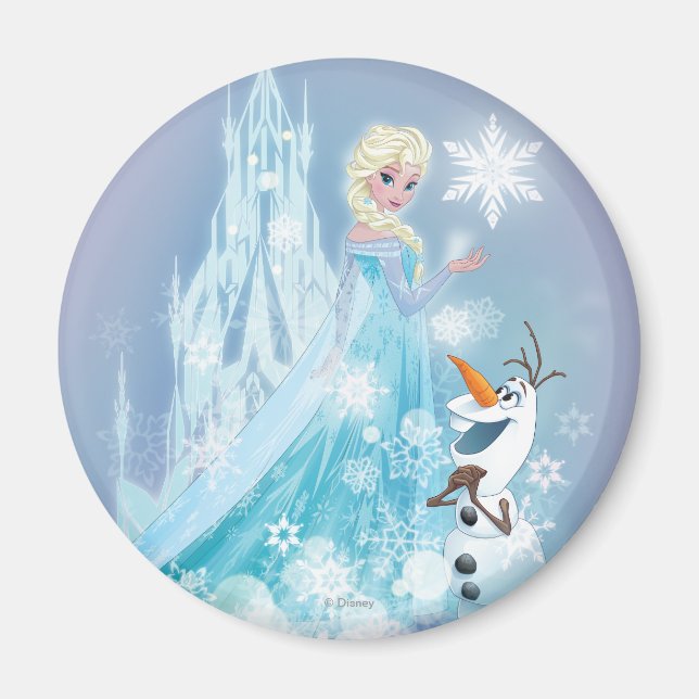Frozen | Elsa and Olaf - Icy Glow Magnet (Front)