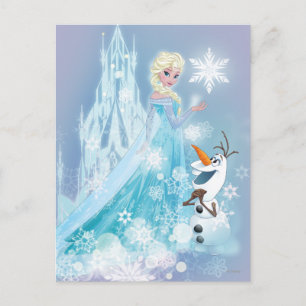 Frozen   Elsa and Olaf - Icy Glow Postcard
