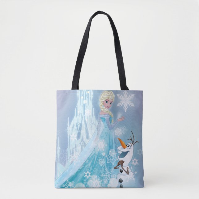 Frozen | Elsa and Olaf - Icy Glow Tote Bag (Front)