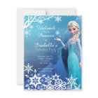 Frozen Elsa Anniversaire Fête Invitation