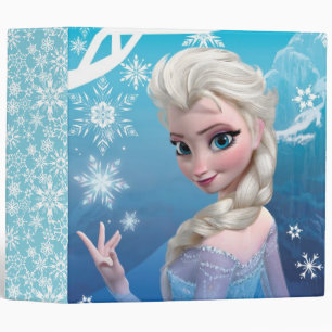 Frozen   Elsa Over the Shoulder Smirk Binder